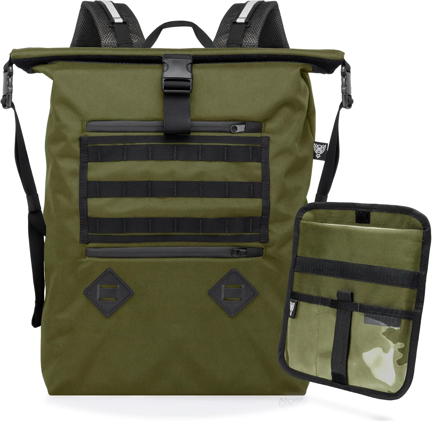 ~ AQUA RT Large Water-Proof Faraday Backpack/Small LITE Faraday Bag Combo ~ Tracking/Hacking Defense ~ OD Green