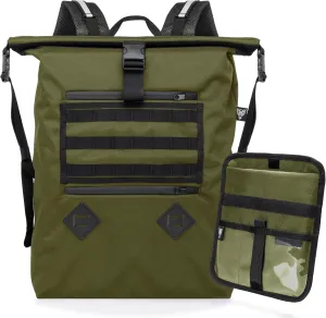 ~ AQUA RT Large Water-Proof Faraday Backpack/Small LITE Faraday Bag Combo ~ Tracking/Hacking Defense ~ OD Green