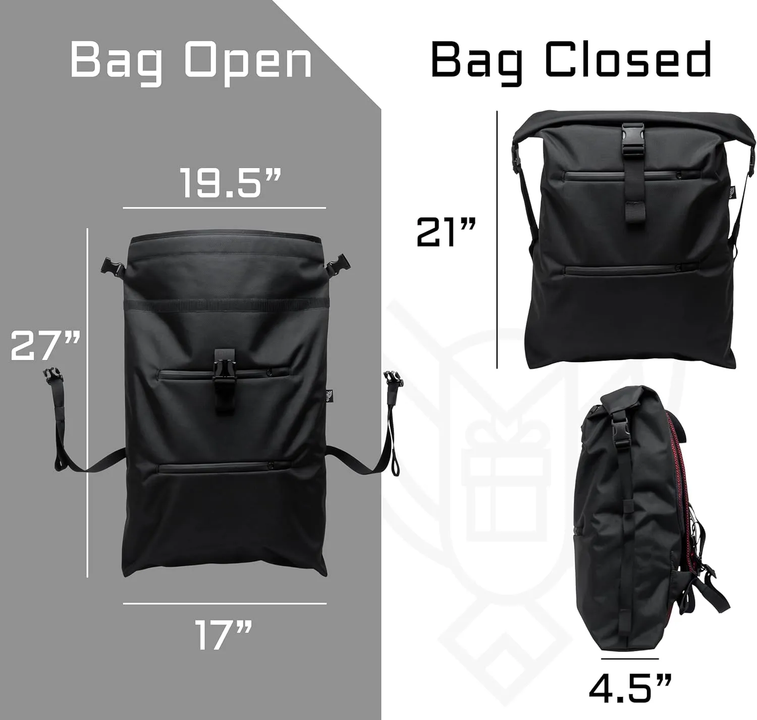 ~ AQUA RT Large Water-Proof Faraday Backpack/Small LITE Faraday Bag Combo ~ Tracking/Hacking Defense ~ Stone
