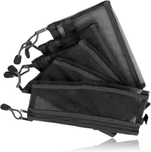 10 Pack Mesh Zipper Pouches for Organizing, Mesh Zipper Pouch Bags, A6 Zipper Bags for Organizing Storage for Office Supplies, Cosmetics, Travel Necessities