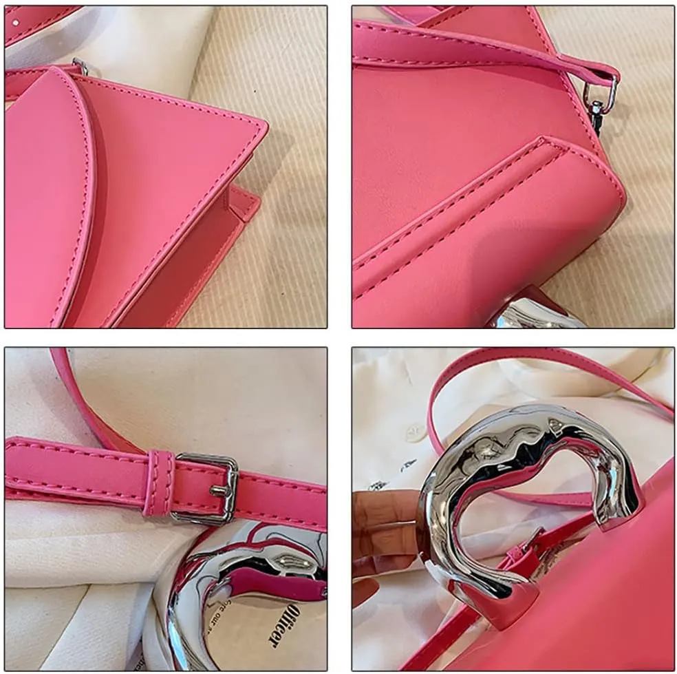 2 Pcs Slouchy Hobo Bags Women Suede Crescent Satchels Shoulder Bag Crossbody Purse Top-handle College Tote Handbag 2024