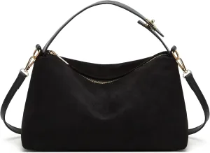 2025 Trendy Faux Suede Pillow Bag Retro Shoulder Bag Fall Winter Versatile Commuter Crossbody Tote Matte Underarm Bag