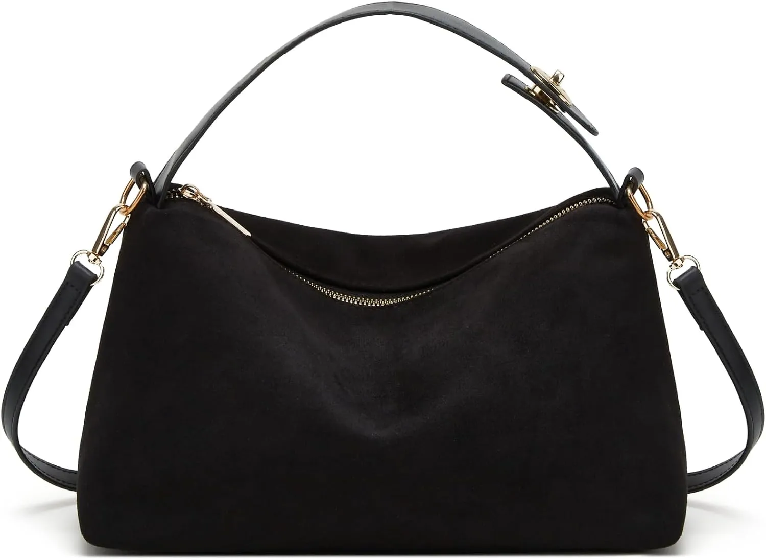 2025 Trendy Faux Suede Pillow Bag Retro Shoulder Bag Fall Winter Versatile Commuter Crossbody Tote Matte Underarm Bag