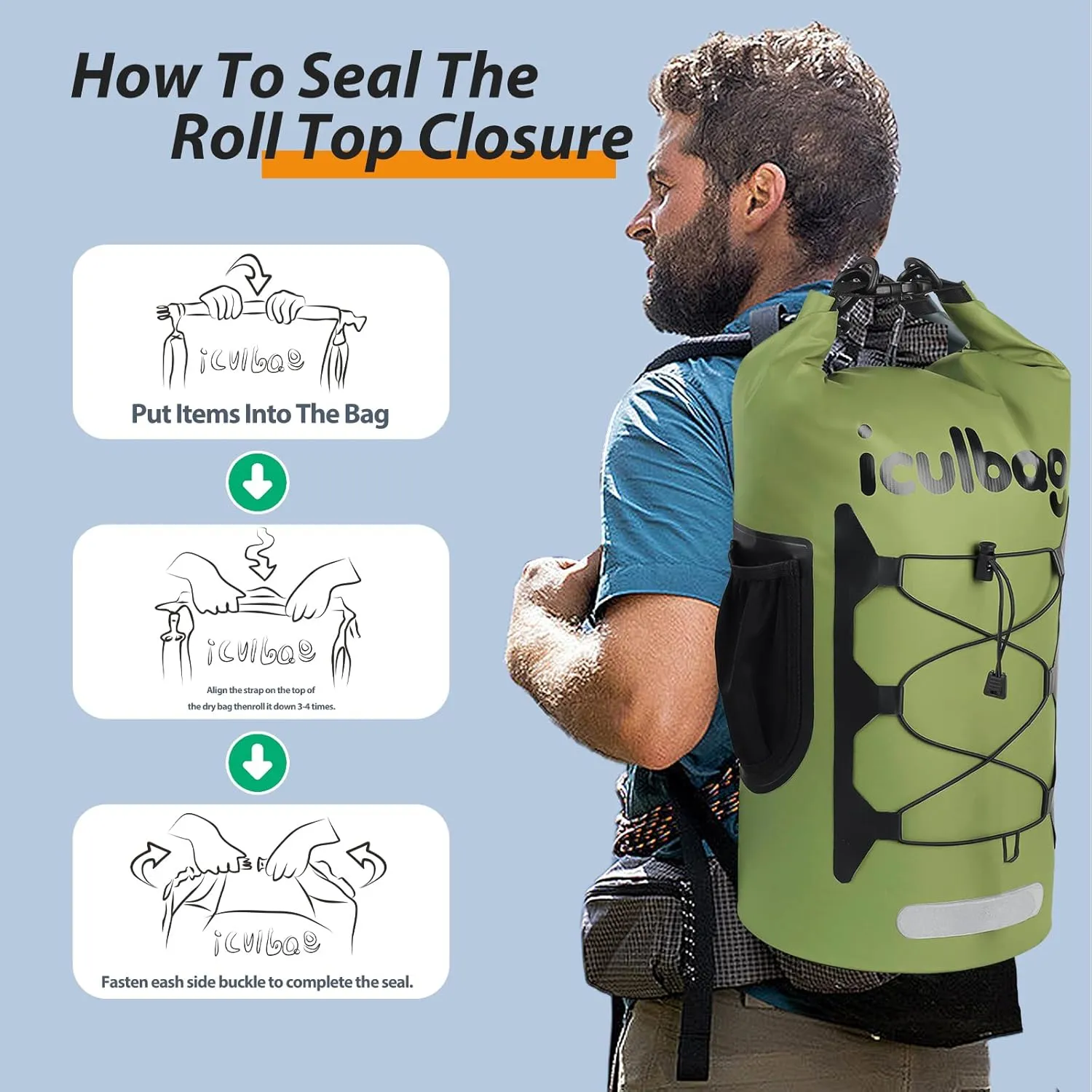 25cans Small Insulated Cooler Bag Backpack Waterproof Leak Proof Soft Sided Backpack Cooler Soft Bag for Camping Hiking Beach Travel Men Women 12 Hour Cooling