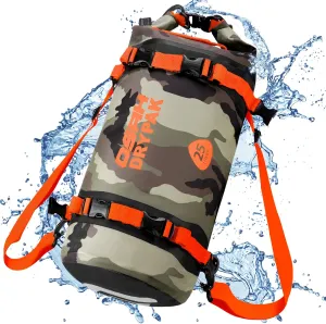 25L Waterproof Dry Bag - Motorcycle Luggage Tail Bag with Straps for Back Seat, Roll Top Lightweight Waterproof Backpack Sack for Travel, Swimming, Boating, Kayaking, Camping and Beach