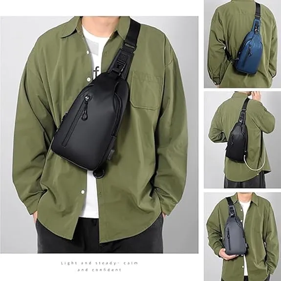 2PCS Waterproof Shoulder Bag, Lightweight Waterproof Nylon Anti Theft Sling Crossbody Bag (03,M)
