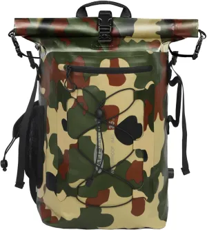 35L Waterproof Backpack for Men and Women - Roll-Top Floating Dry Bag Backpack for Kayaking, Rafting, Boating, Beach (Green)
