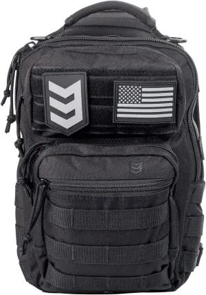 3VGEAR Posse EDC Sling Pack, 7L - MOLLE Compatible, Ambidextrous Strap - Rugged 600D Polyester Small Tactical Bag
