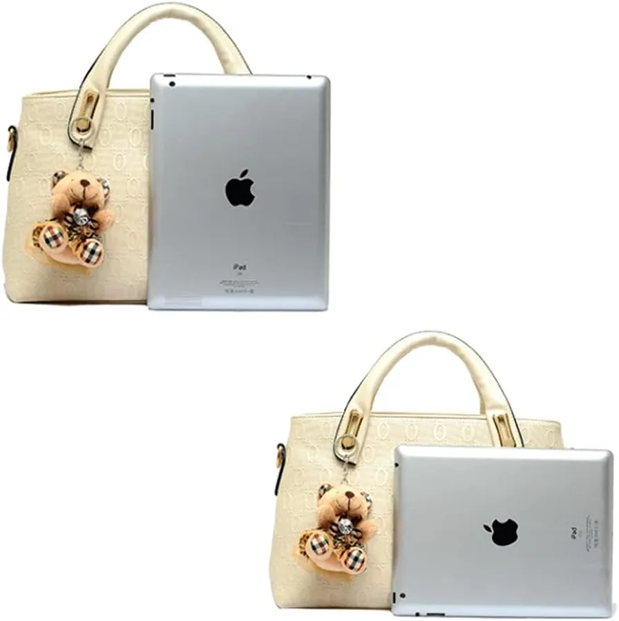 4pcs Set Handbags for Women Shoulder Bag Purse Card Holder Shopper Tote Satchels