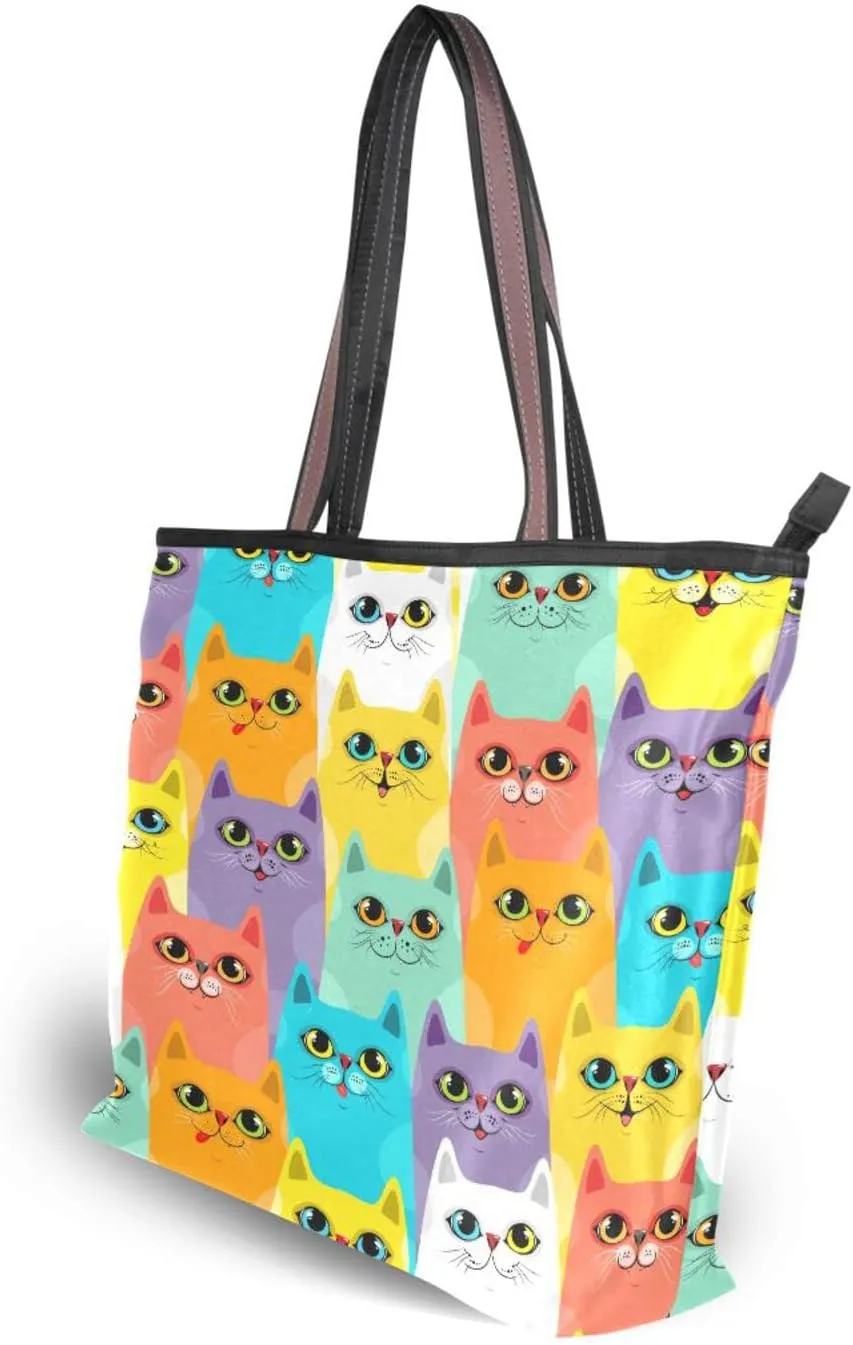 4th July Tote Bag for Women with Zipper,Polyester Tote Purse Gnome Tote Bag Gnome Handbag