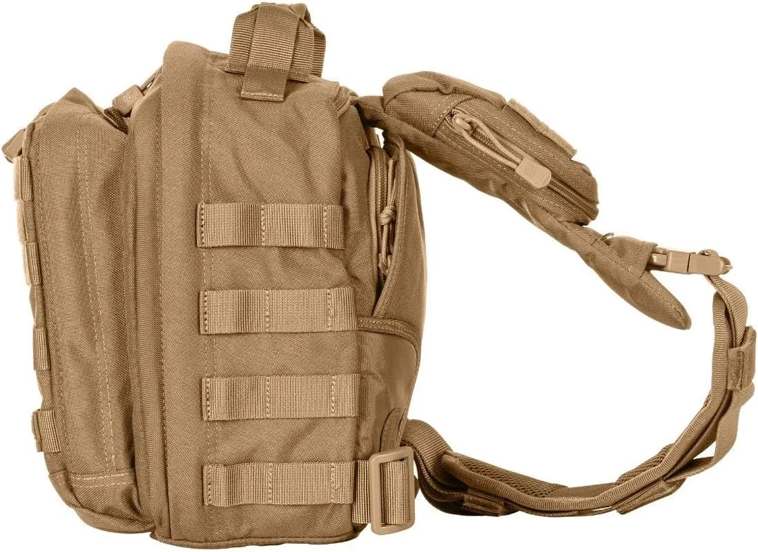 5.11 Tactical Sling Bag Pack MOAB 6, Shoulder Crossbody Military Bag, 11L, Kangaroo, Style 56963ABR