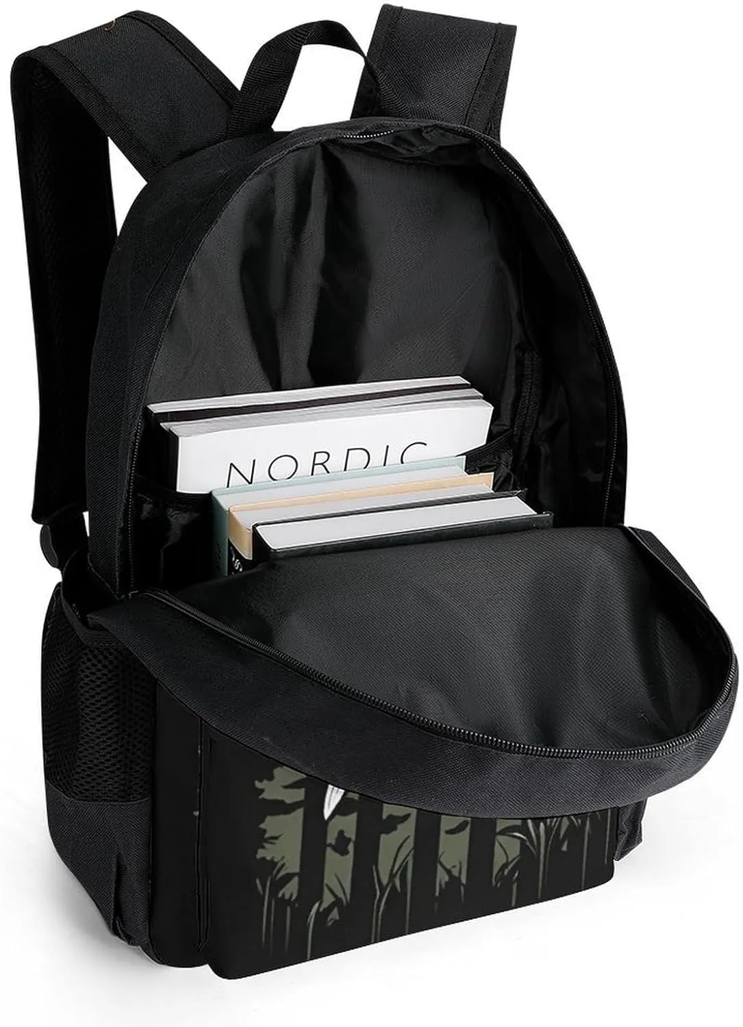 Adults Lightweight Bass Fishing Lure Camo Camouflage American Fl Shoulder Book Bags Big Capacity Shoulder Bag With Adjustable Shoulder Straps for Trekking Work Walking Cycling