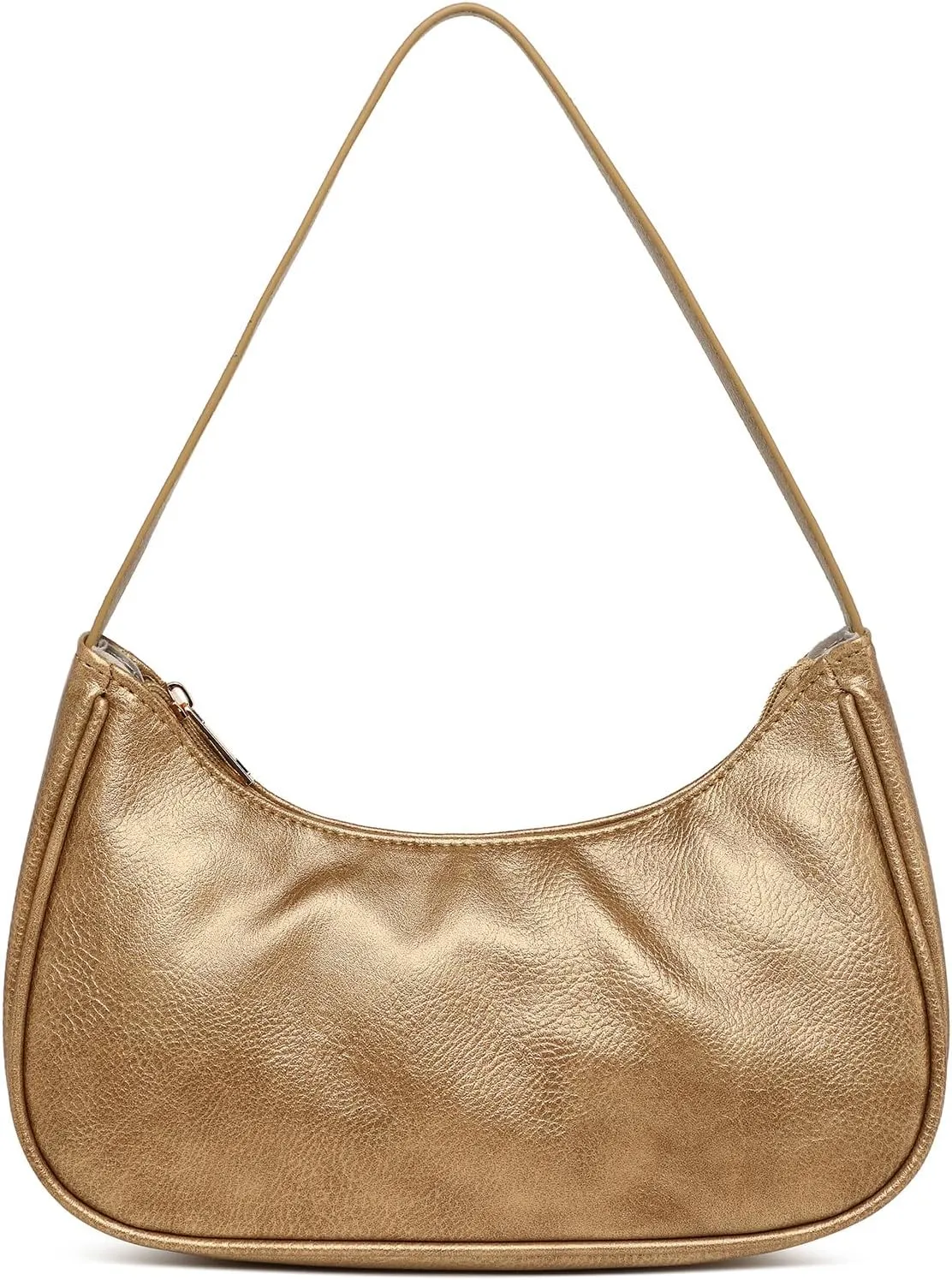 Afashor Shoulder Bags for Women Vegan Leather Hobo Sling Tote Handbag Retro Clutch Purse with Zipper Closure