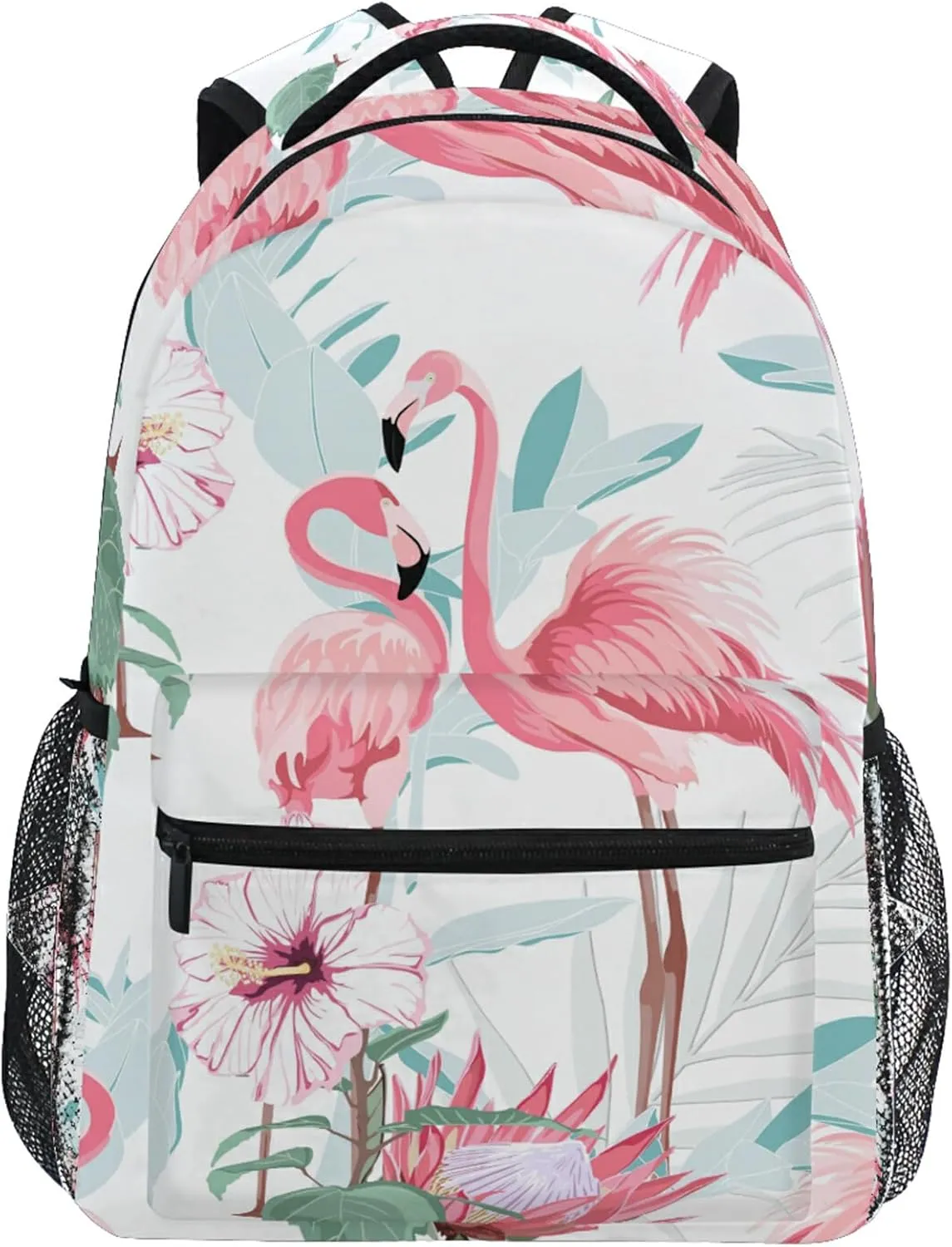 ALAZA Flamingo Backpacks for Girls Kids Flamingo Book Bag 3rd 4th 5th Grade Elementary School Bookbag Personalized Travel Laptop Shoulder Bag Students Daypacks