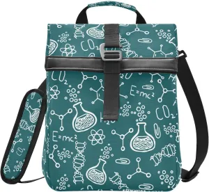 ALAZA Science Chemistry Laboratory 1 Rolltop Lunch Bag Insulated Lunch Box for Women Men Reusable Cooler Tote Bag with Adjustable Shoulder Strap for School Work Office