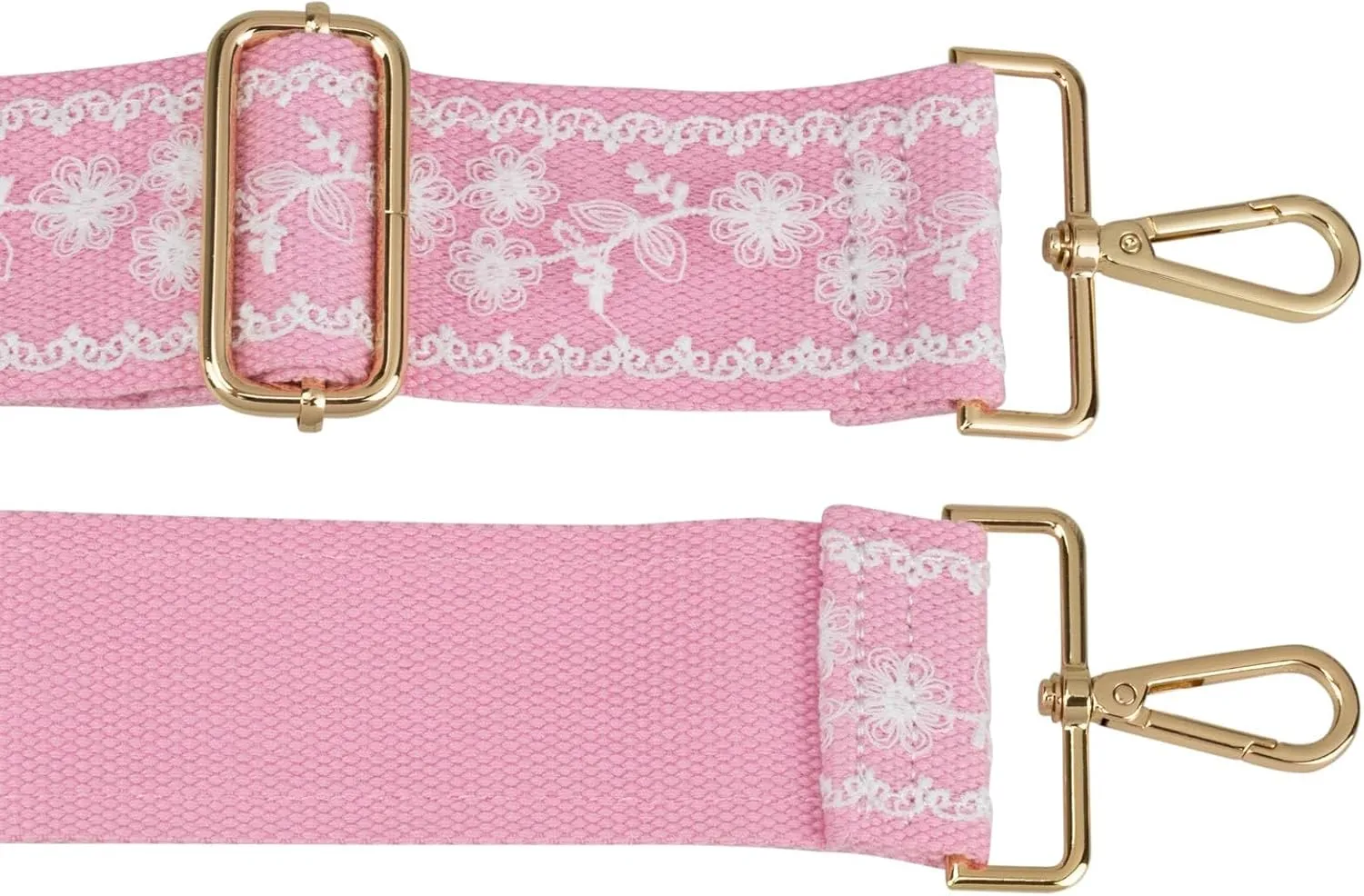 ALLZEDREAM Purse Strap Crossbody Replacement Handbag Shoulder Bag 2" Wide Adjustable Embroidered Lace Sequins