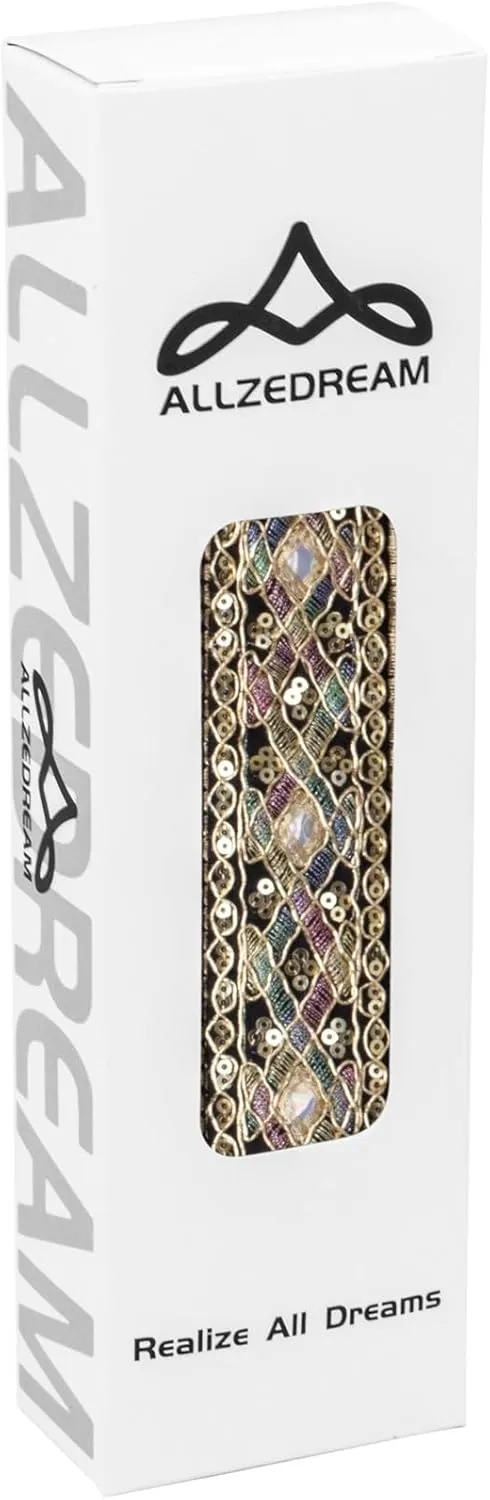 ALLZEDREAM Purse Strap Crossbody Replacement Handbag Shoulder Bag 2" Wide Adjustable Embroidered Lace Sequins