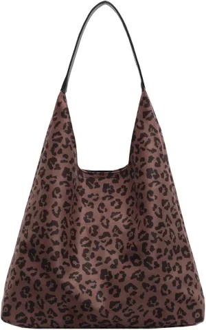 ALUWU Suede Bags for Women 2024 Retro Faux Suede Handbag Slouchy Hobo Bag Fall Purse