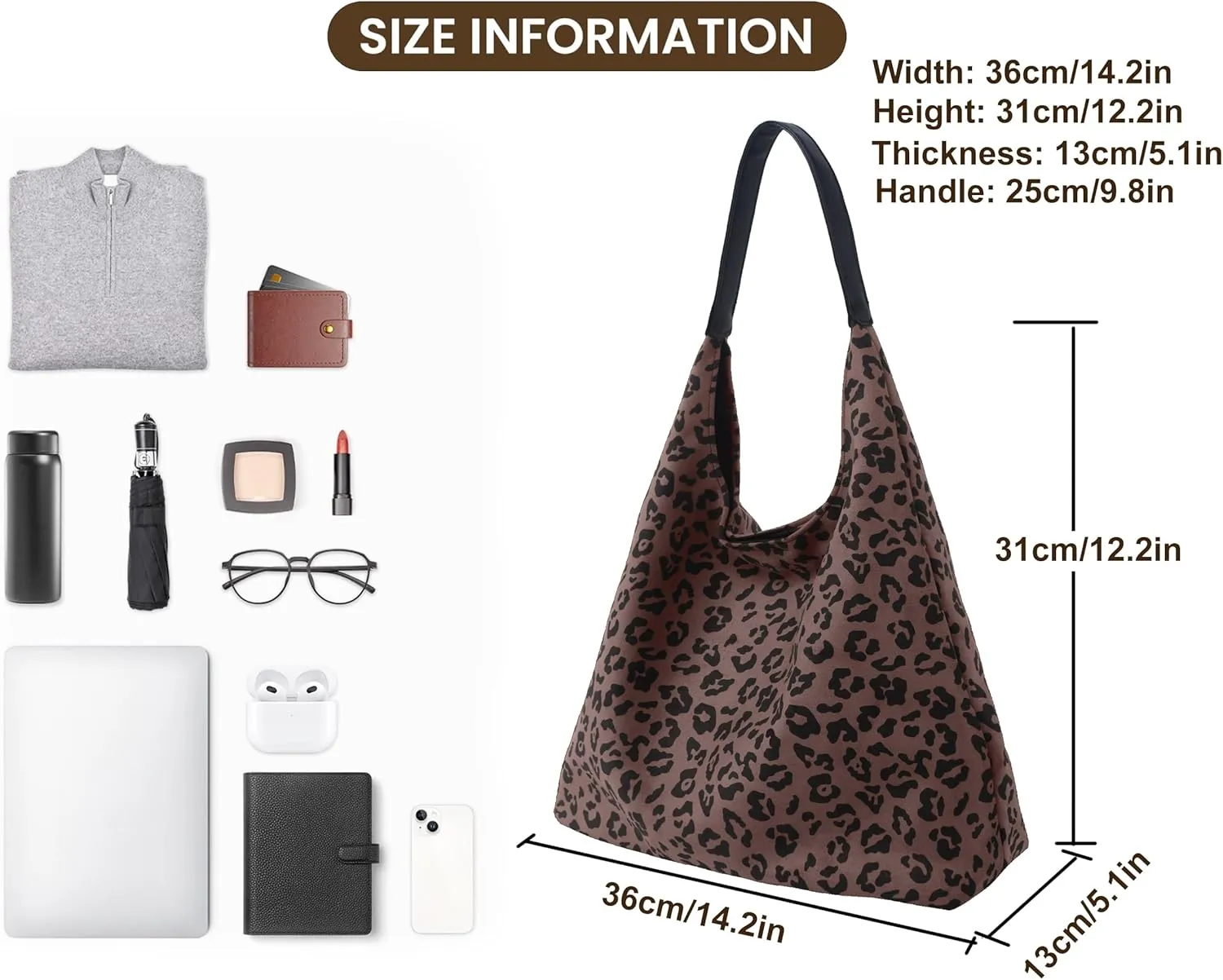 ALUWU Suede Bags for Women 2024 Retro Faux Suede Handbag Slouchy Hobo Bag Fall Purse