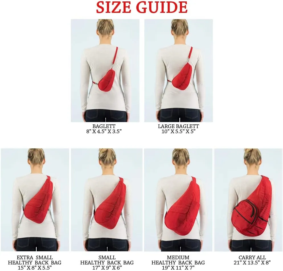 AmeriBag 15" Nylon Crossbody Sling Healthy Back Bag