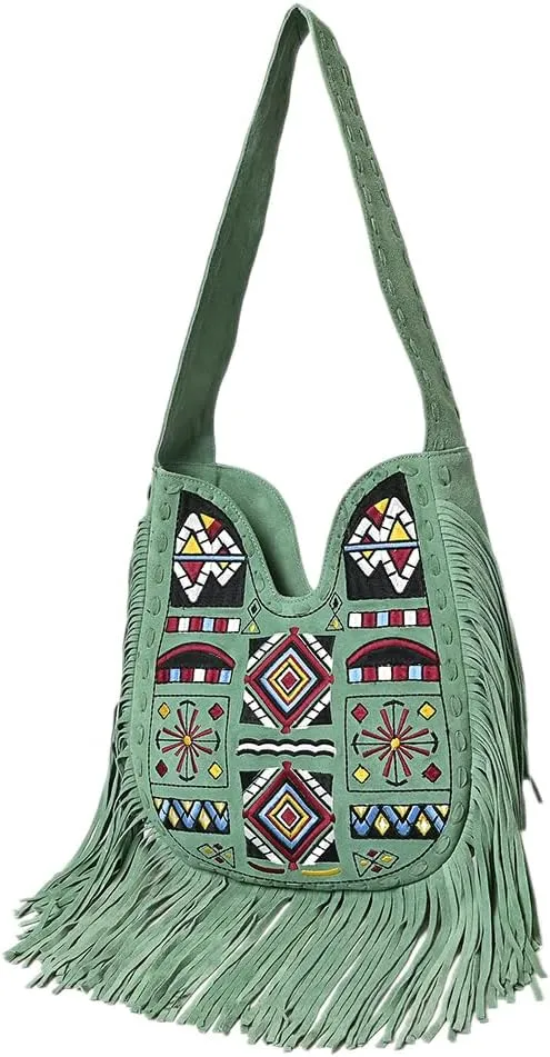 American Darling Small Crossbody Suede Genuine Leather Women Bag Western Handbag Purse