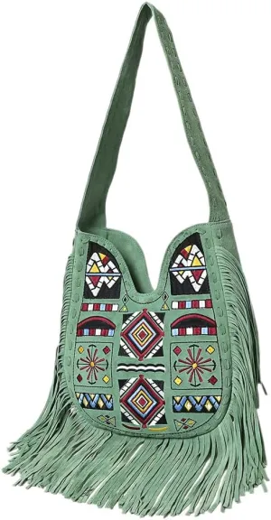 American Darling Small Crossbody Suede Genuine Leather Women Bag Western Handbag Purse