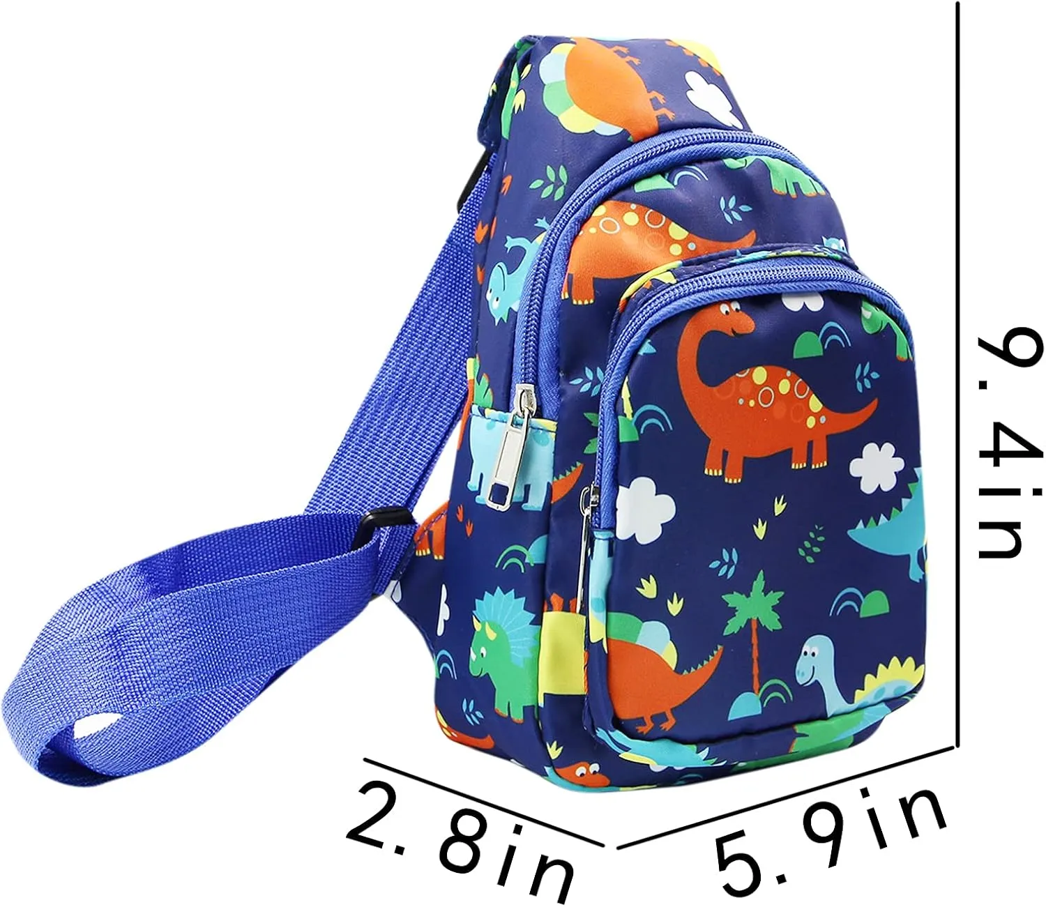 ANKOMINA Small Sling Bag for Kids Cute Cartoon Crossbody Shoulder Bag Chest Bag Fanny Pack for Outdoor,Travel,Hiking