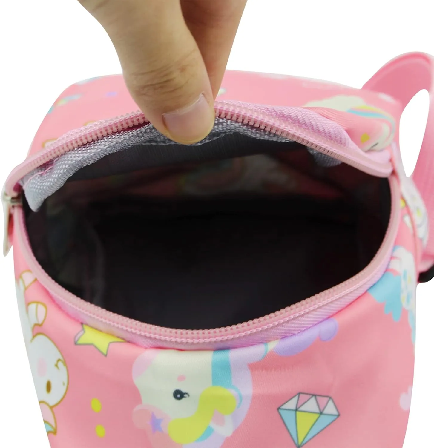 ANKOMINA Small Sling Bag for Kids Cute Cartoon Crossbody Shoulder Bag Unicorn Dinosaur Chest Bag for Outdoor,Travel,Hiking
