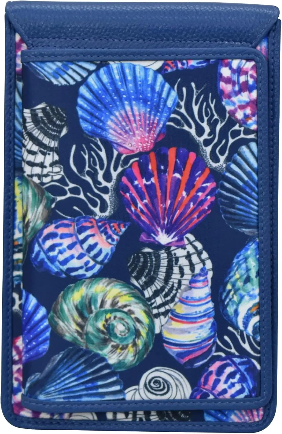 Anuschka Cell Phone Crossbody RFID Blocking Wallet - Wanderlust Collection - Nylon Fabric with Genuine Leather Trim