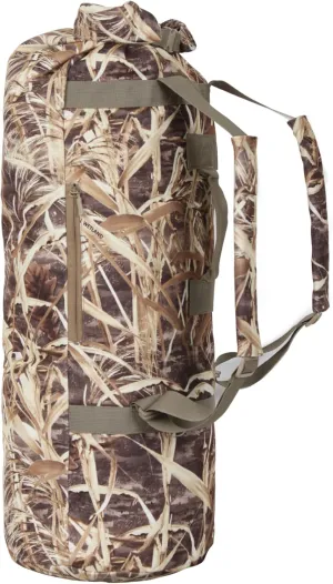 AUSCAMOTEK Duck Blind Duffel Bag for Hunting Gear - Water Resistant Top Load Camo Duffle Backpack- Camouflage Scent lock pack