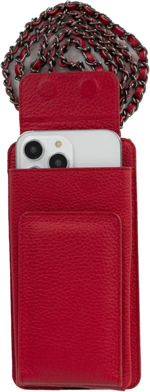 Avo Leather Crossbody Purse Phone Bag For Women, Zipped Shoulder Strap Purse Up To 6.9 Inches