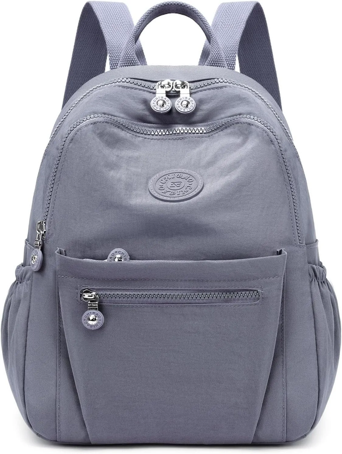 Backpack Purse for Women Ladies Nylon Bag Casual Daypack Travel Shopping Pack (A Style Grey)