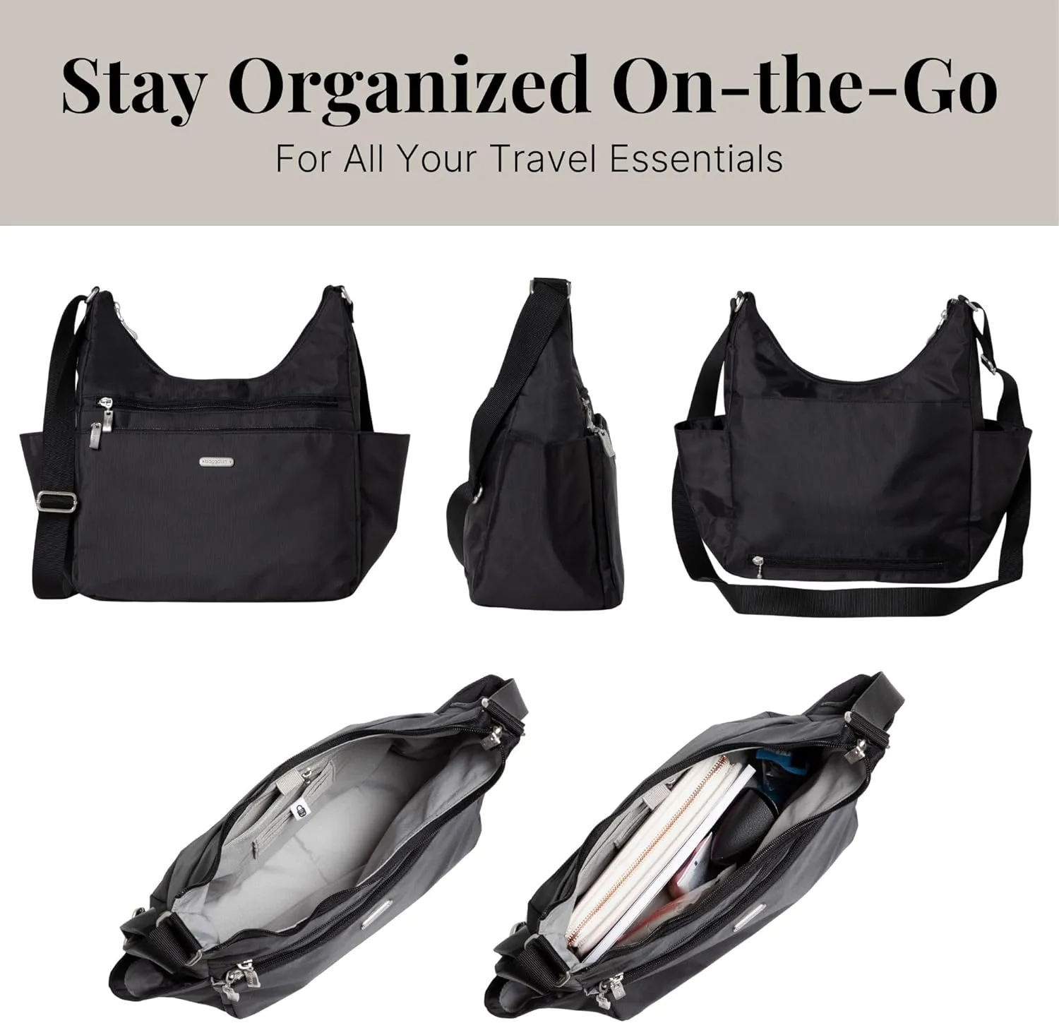 Baggallini Essential Hobo Crossbody