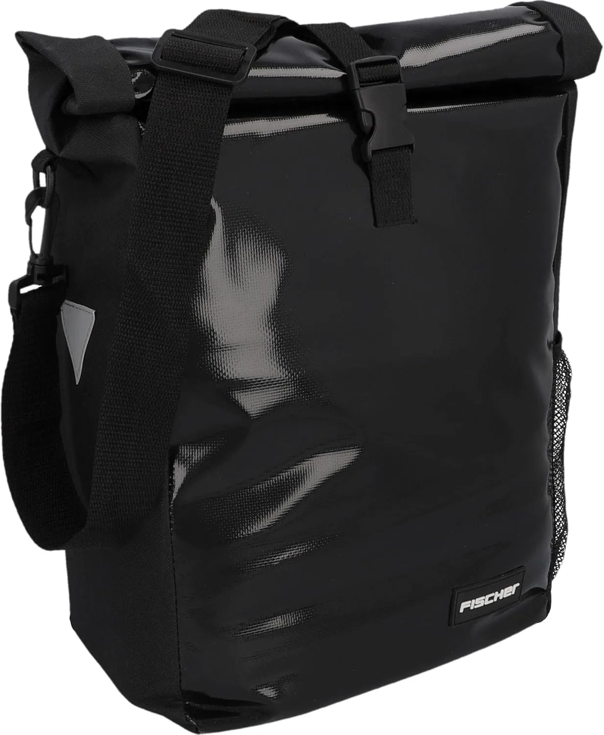 Bicycle Pannier Bag Messenger Bicycle Bag Shoulder Bag Reflector 18 Litres Water-Repellent Black