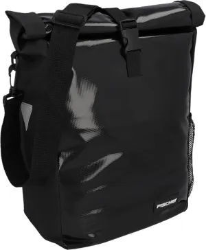 Bicycle Pannier Bag Messenger Bicycle Bag Shoulder Bag Reflector 18 Litres Water-Repellent Black