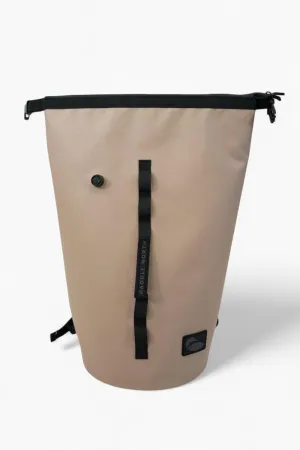 Boundary Pack Insulated Dry Cooler Bag, 840D TPU Exterior, 420D TPU Lining, 10mm PE Foam Insulation, Dual Closure, Adjustable Backpack Straps (Clay, 30L)