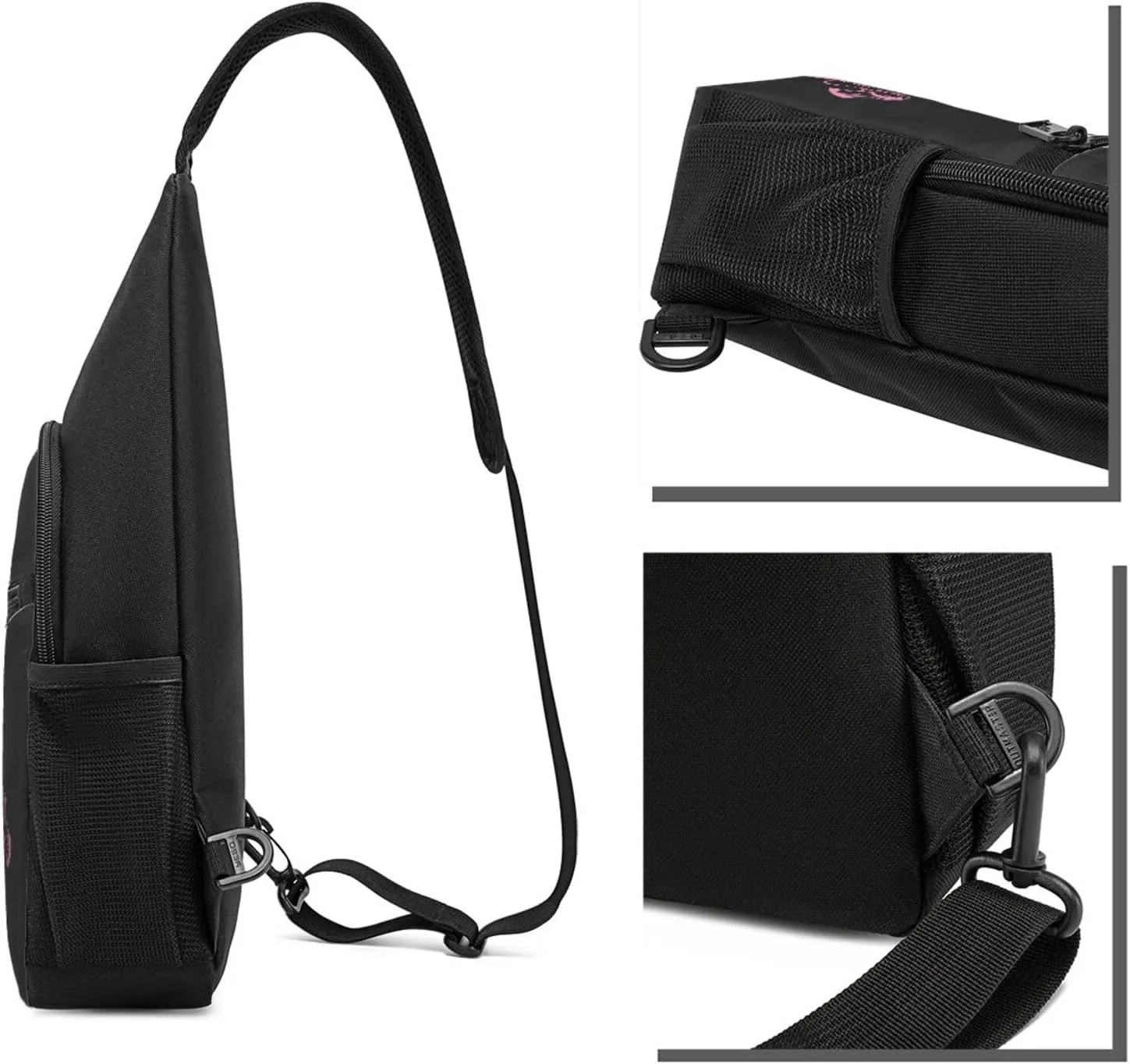 Breast Cancer Survivor Sling Bag Crossbody Backpack Shoulder Casual Daypack Bags for Men Women