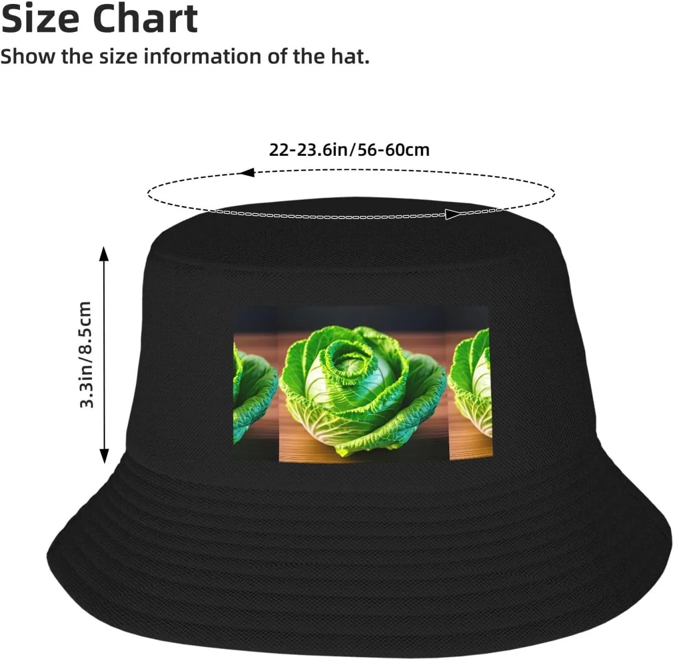 Bright Cabbage Summer Womens and Me Bucket Hats Packable Beach Sun Fisherman Hat Travel Hiking Hat