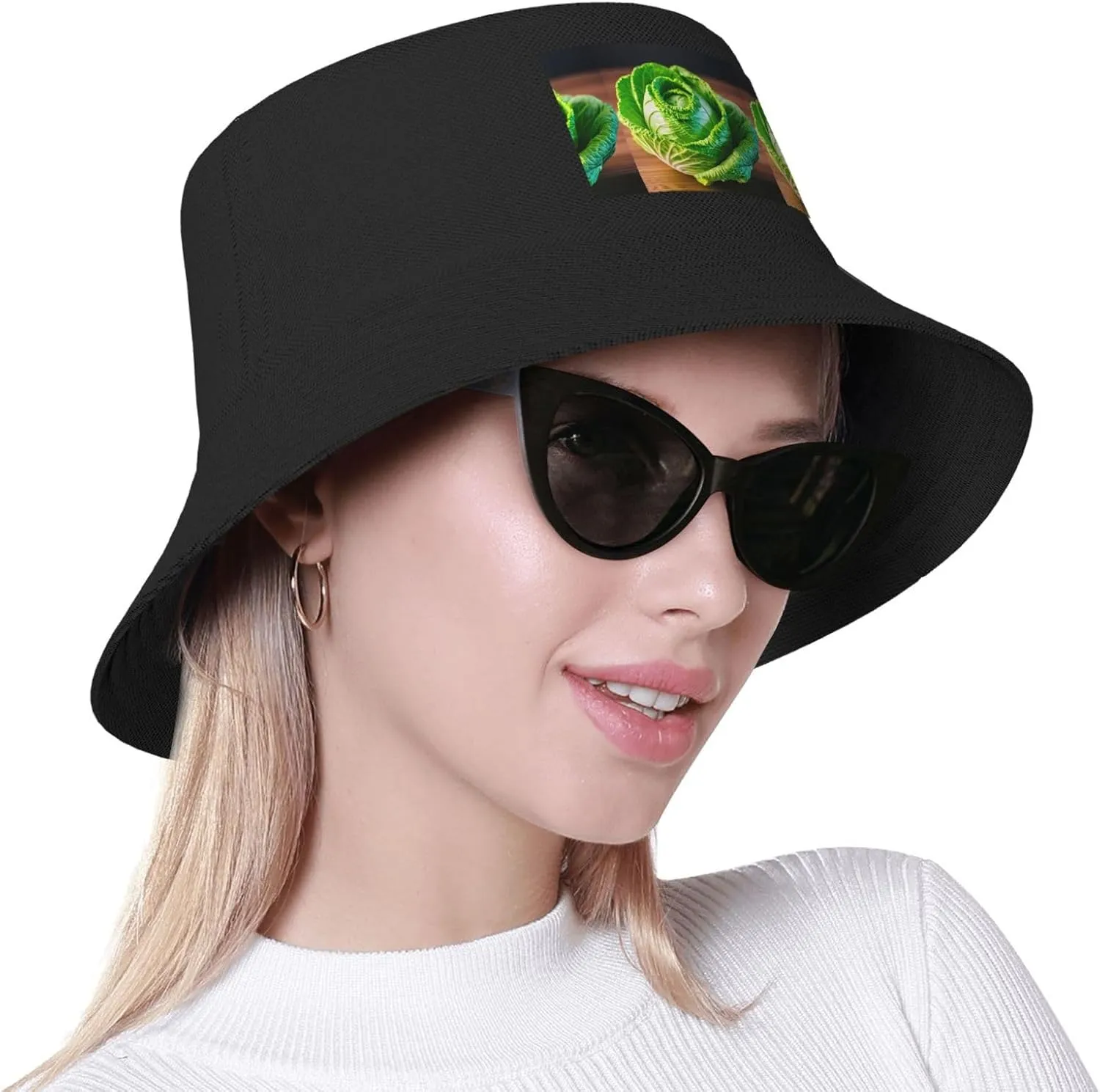 Bright Cabbage Summer Womens and Me Bucket Hats Packable Beach Sun Fisherman Hat Travel Hiking Hat