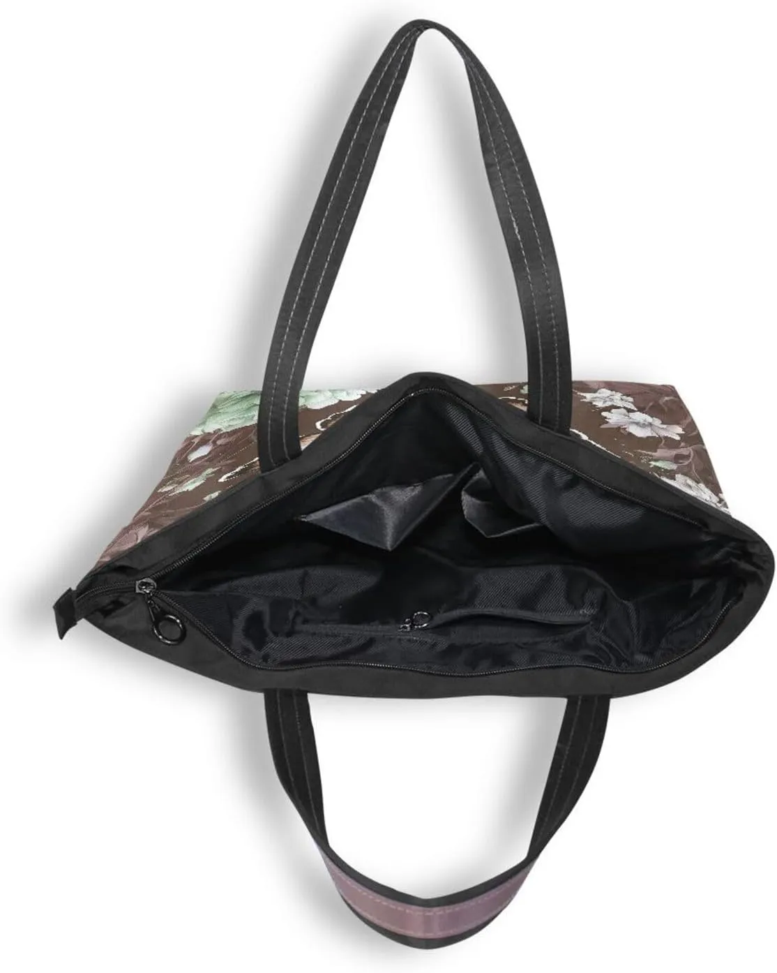 Butterfly Tote Bags for Women Purses and Ladies Work Handbags Medium 2 Size Shoulder Bags with Zipper Pockets