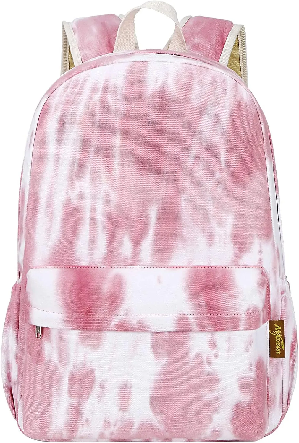 Canvas School Bag Backpack Ranibow Style Unisex Canvas Zip Backpack College Bag for Teens Girls Casual Travel Daypack