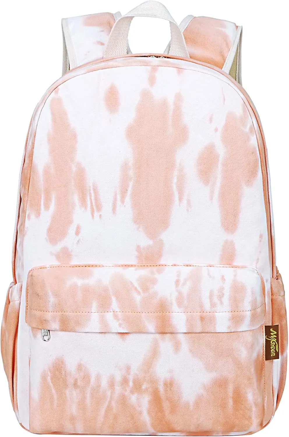 Canvas School Bag Backpack Ranibow Style Unisex Canvas Zip Backpack College Bag for Teens Girls Casual Travel Daypack