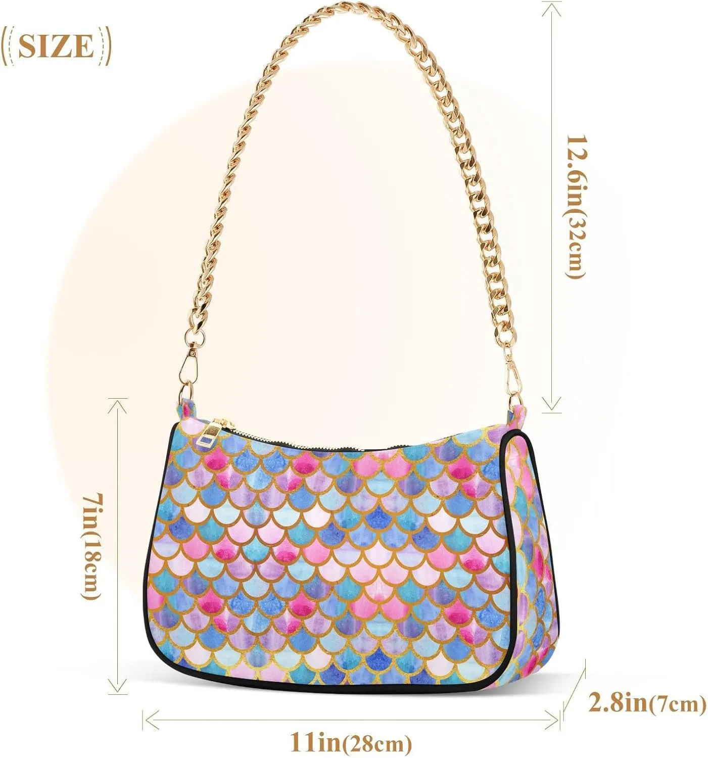 Chain Shoulder Bag Tote Handbag Purse for Women