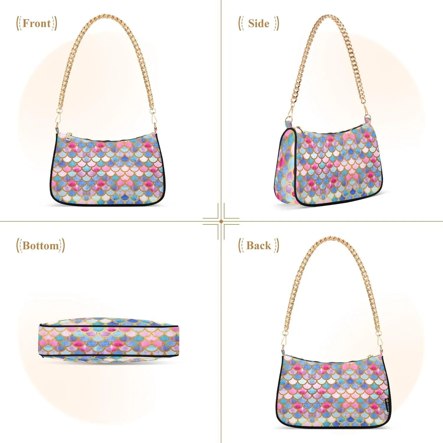 Chain Shoulder Bag Tote Handbag Purse for Women