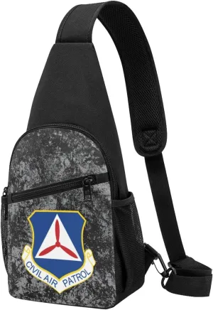 Civil Air Patrol Sling Bag Crossbody Backpack Shoulder Casual Daypack Bags for Men
