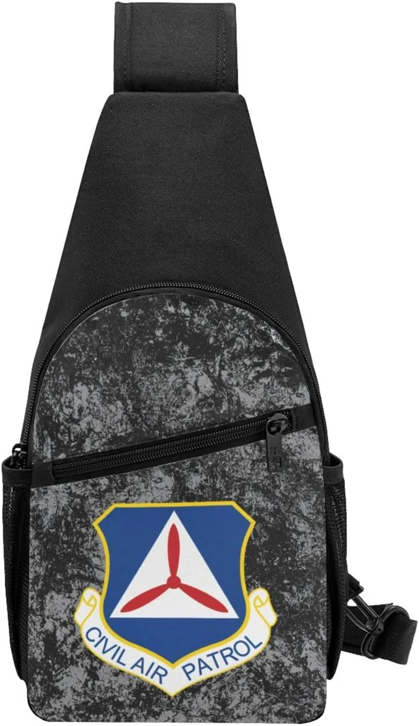Civil Air Patrol Sling Bag Crossbody Backpack Shoulder Casual Daypack Bags for Men