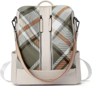 CLUCI Leather Backpack Purse for Women Convertible Large Travel Ladies Designer Fashion Casual College Shoulder Bag