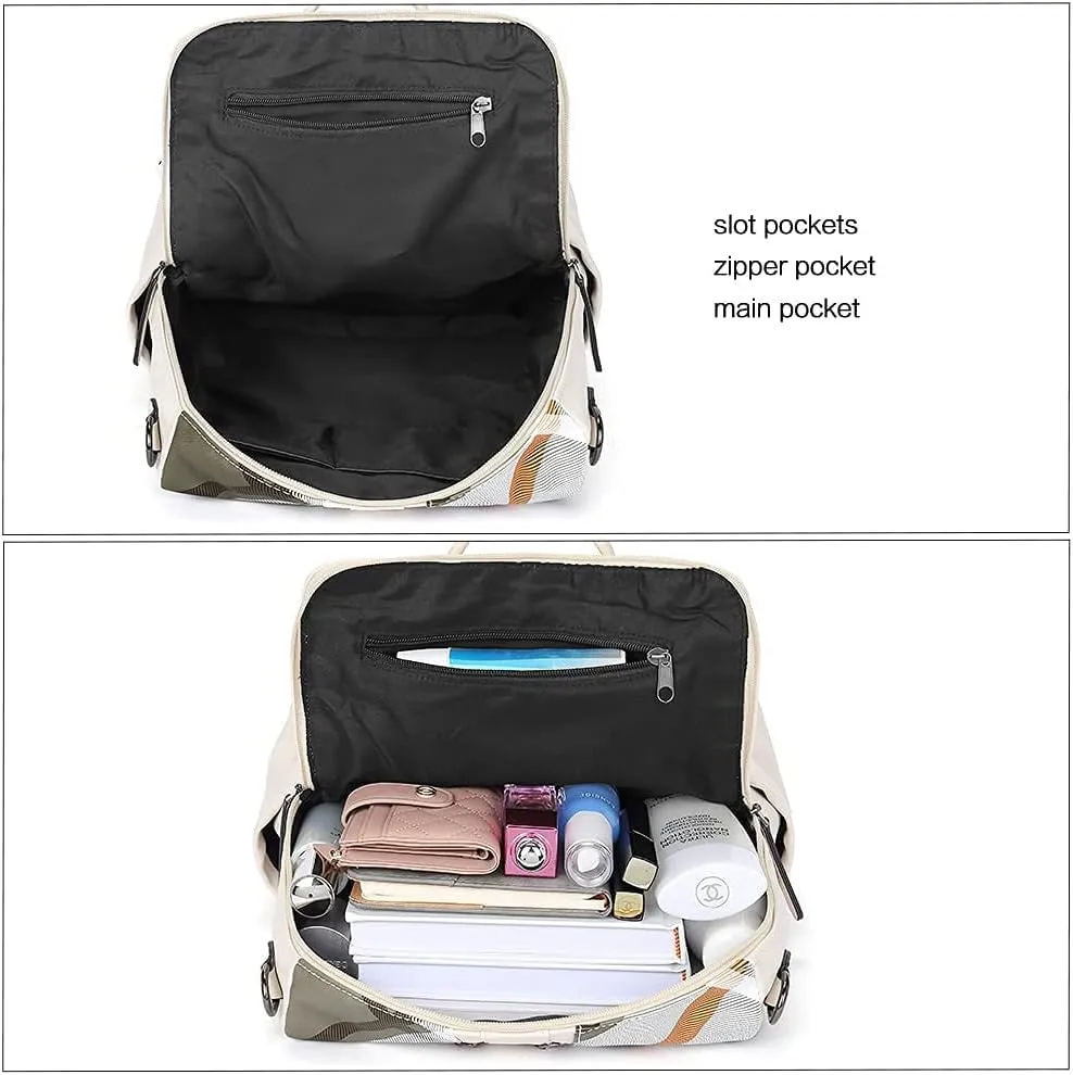 CLUCI Leather Backpack Purse for Women Convertible Large Travel Ladies Designer Fashion Casual College Shoulder Bag