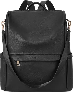 CLUCI Womens Backpack Purse Leather Anti-theft Large Fashion Designer Travel Bag Ladies Shoulder Bags