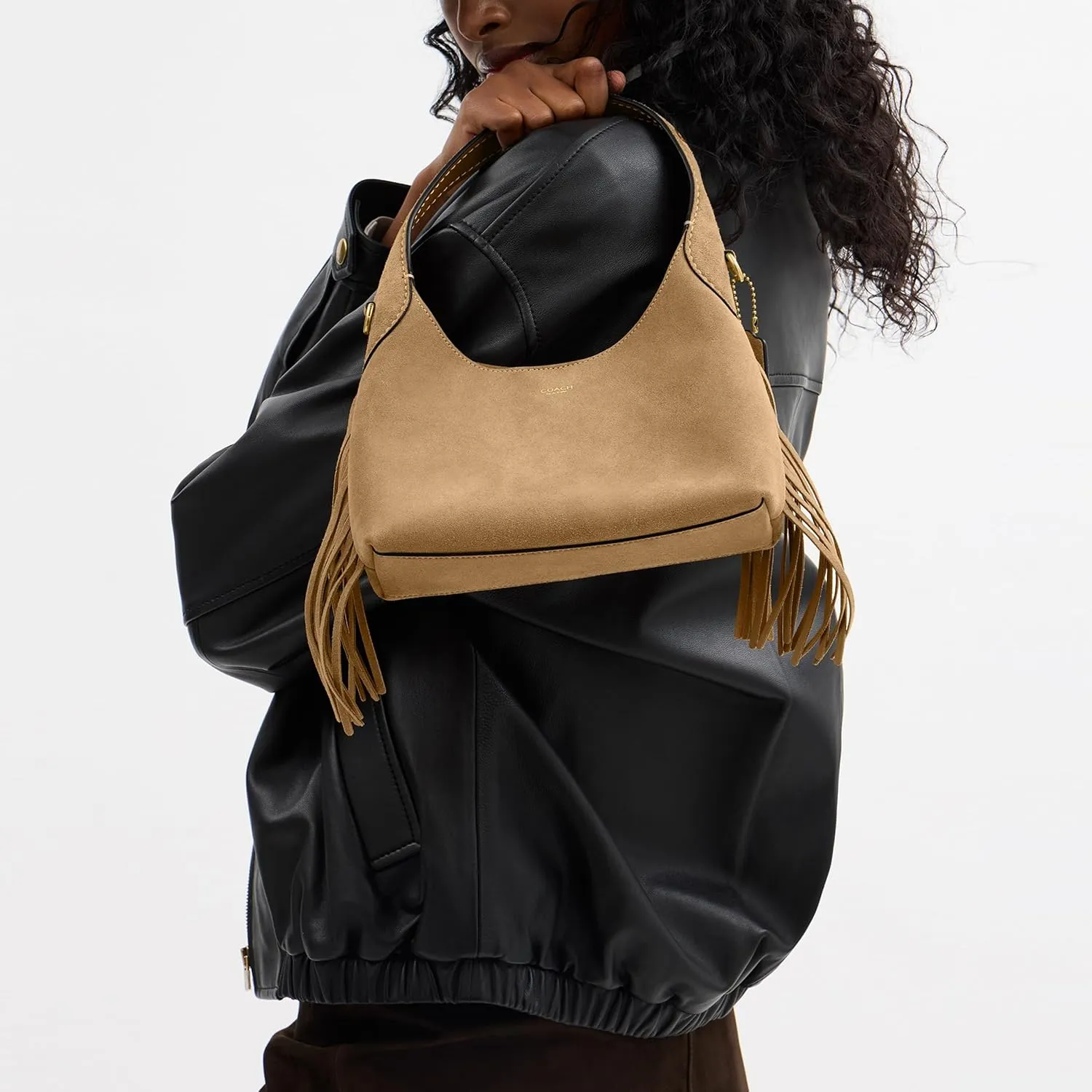 Coach Brooklyn Shoulder Bag 23 with Fringe